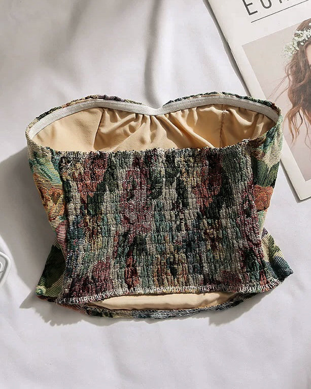 OCTOBER WIND PADDED BANDEAU TOP