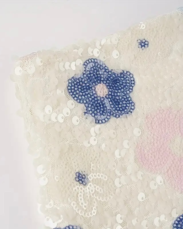 THE AUDACITY SEQUIN EMBELLISHED MINI SKIRT