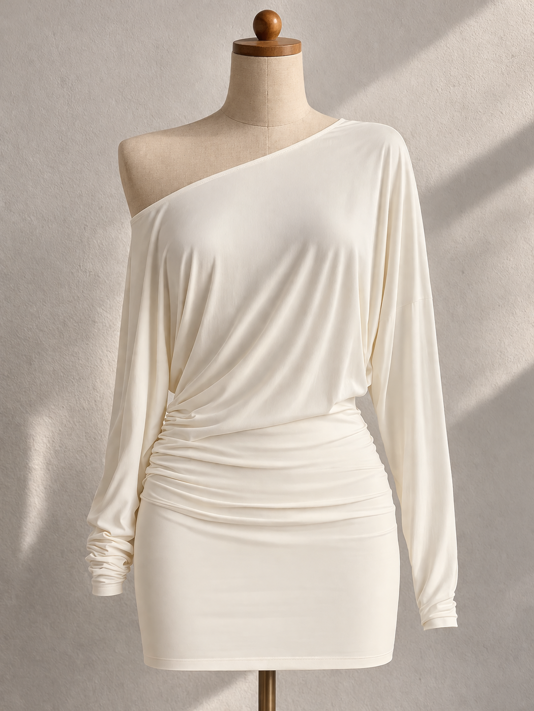 SPEED DIAL TIE-BACK LUXE IVORY DRESS