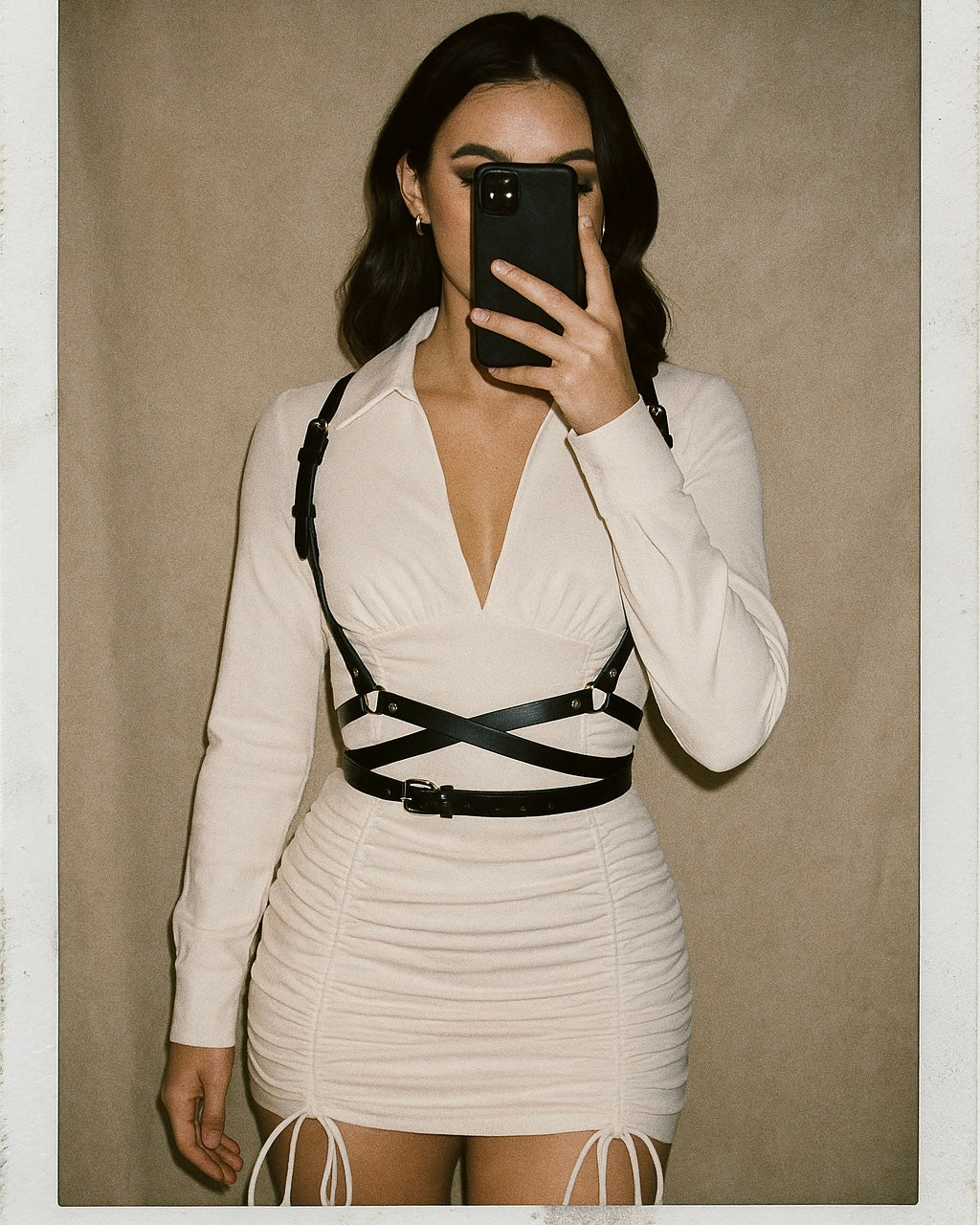 BAY GIRL LUXE WHITE SHIRT DRESS