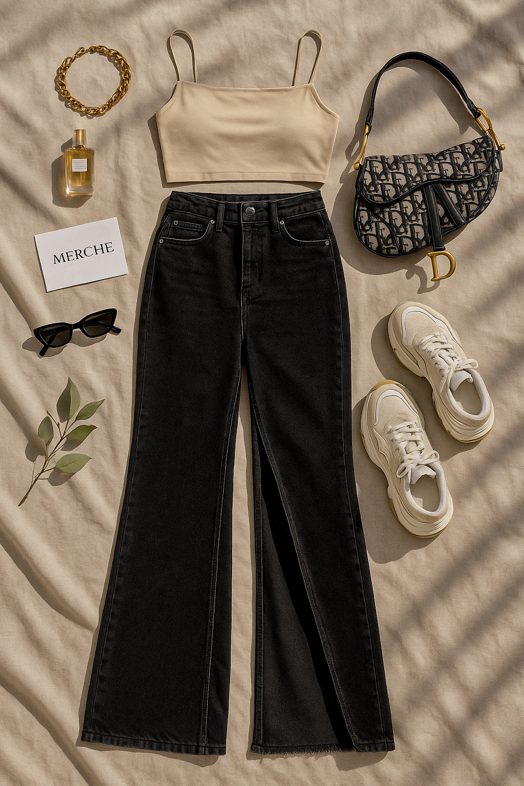 SPICY SEASON SIDE-SLIT JEANS