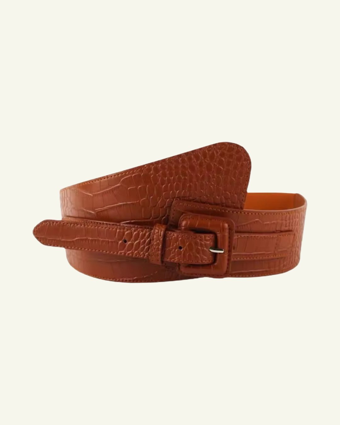PICTURE PERFECT LUXE CROC FINISH WAIST BELT