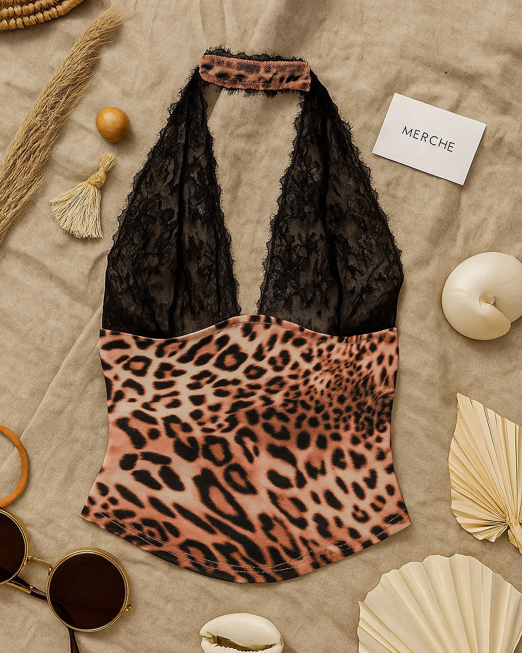 FERAL GRACE HALTERNECK TOP