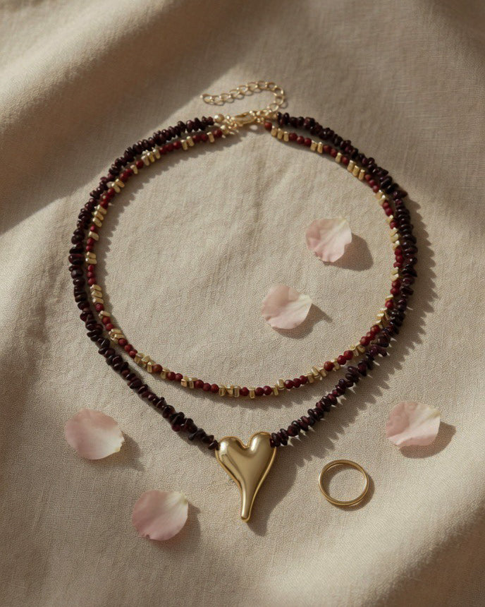 SING FOR ME BEADED LAYERED NECKLACE