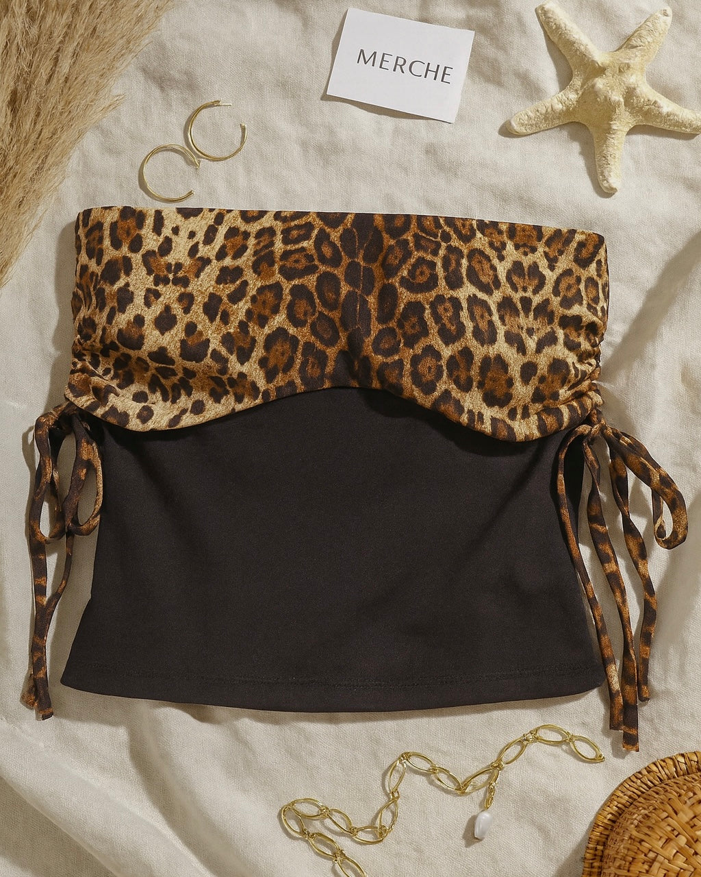 BUSY BEING WILD BANDEAU TOP