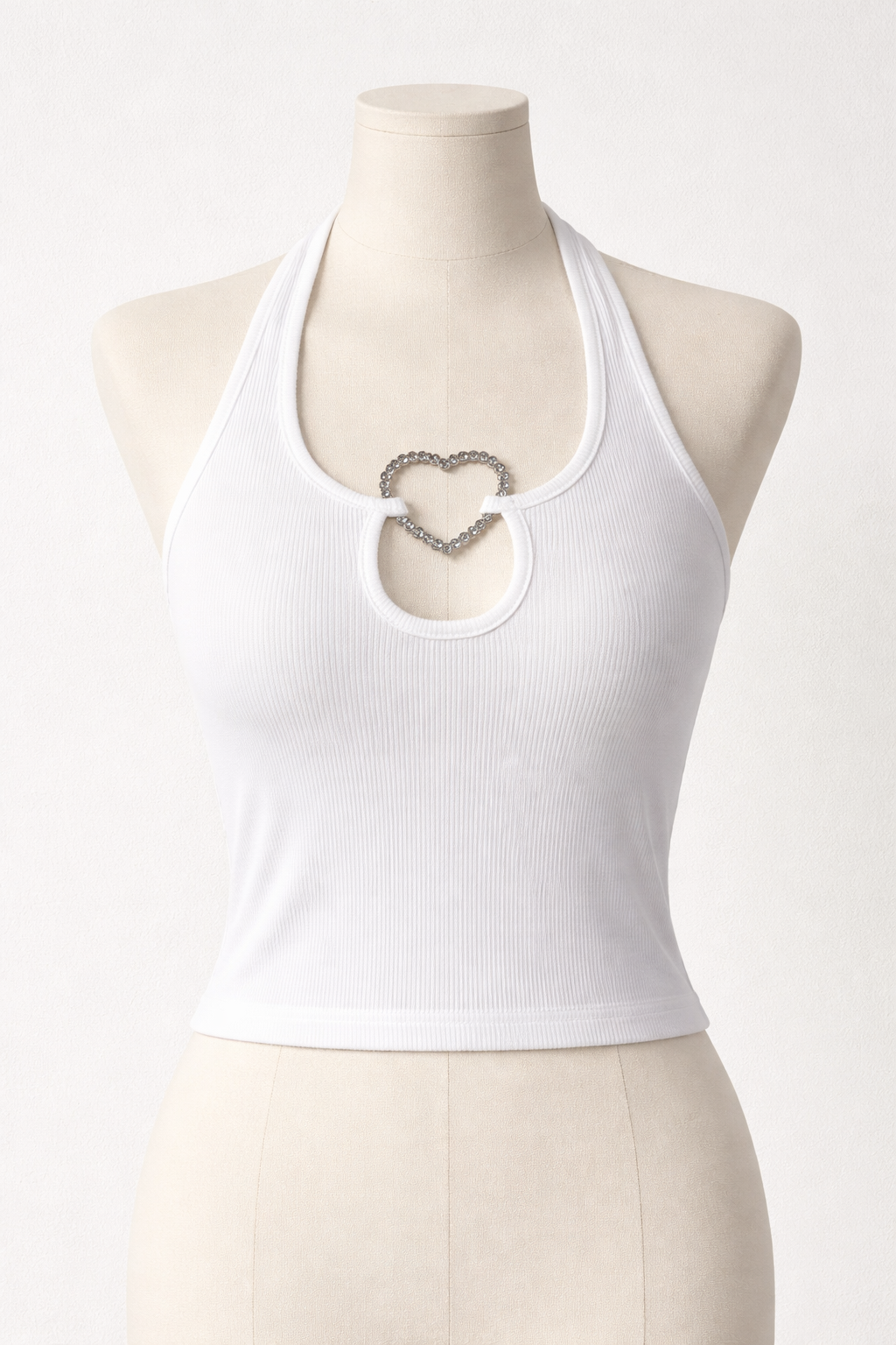 JAMAICAN SUN DIAMOND HEART HALTERNECK TOP