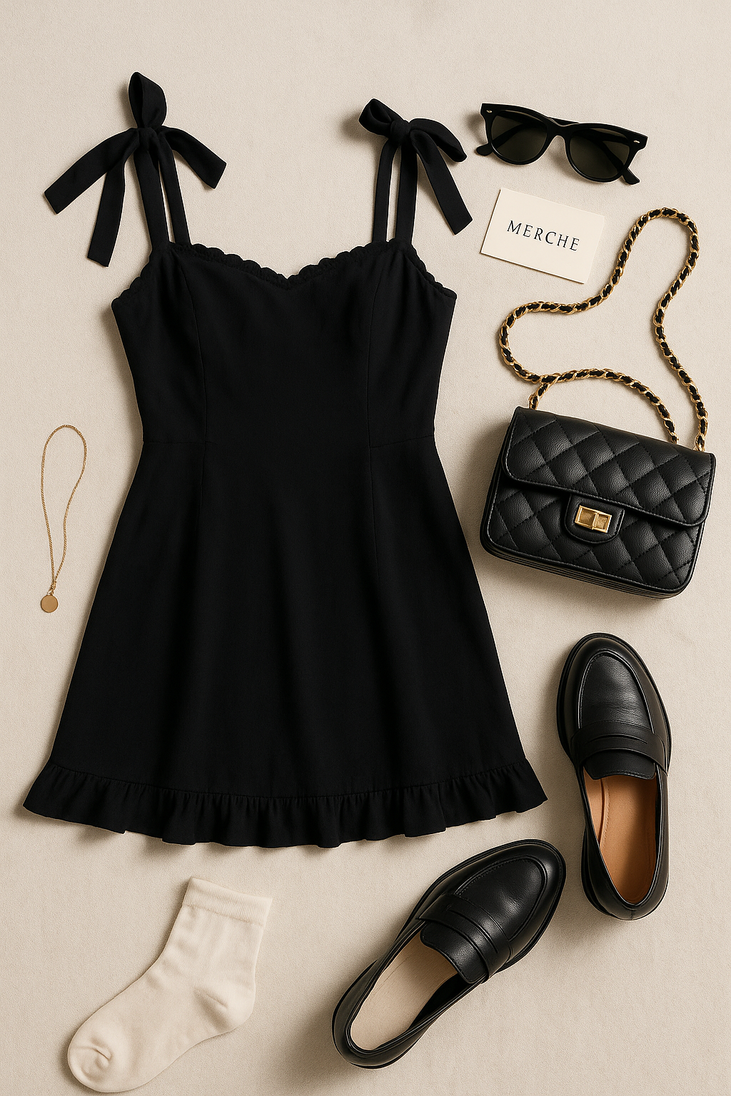 SHORT TERM ROMANCE BLACK MINI DRESS