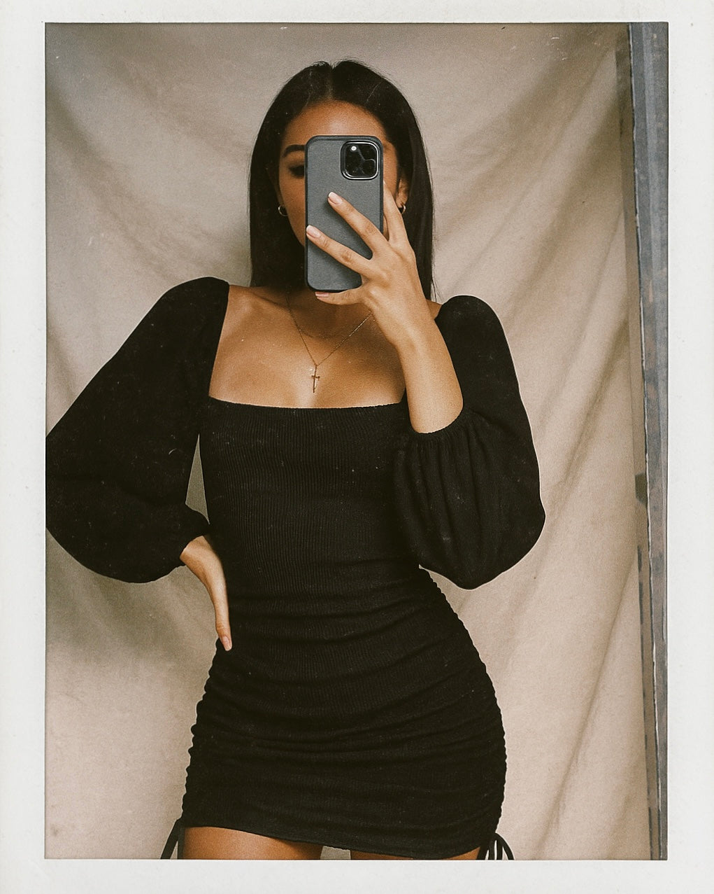 CAUGHT YOUR EYE BLACK DRESS