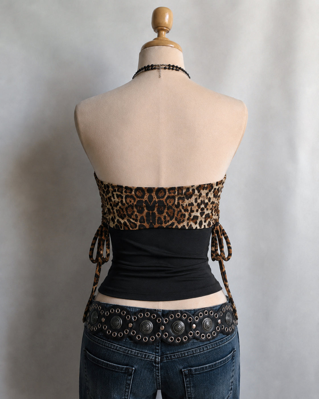 NOTHING PERSONAL PRINTED LUXE BANDEAU TOP