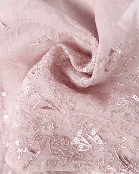 CROWN HER ALREADY EMBROIDERED HANDKERCHIEF HALTERNECK TOP