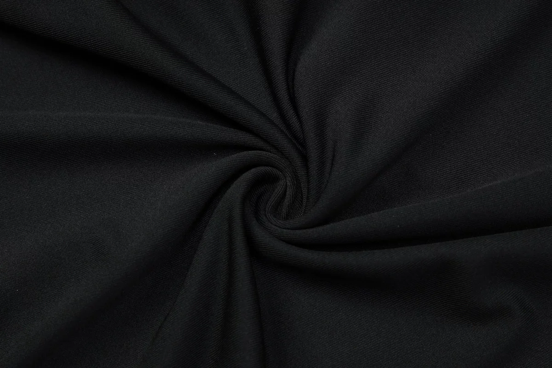 JUST THAT GIRL APPLIQUE EMBELLISHED HALTERNECK BLACK DRESS