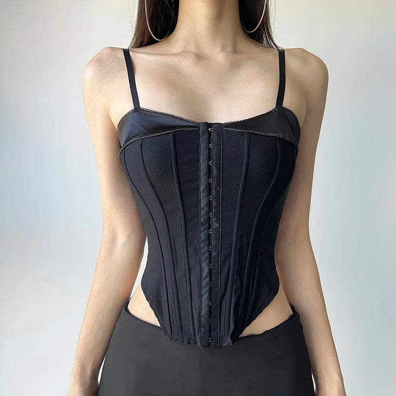 I’M LOVESICK HOOK & EYE CORSET CAMI TOP