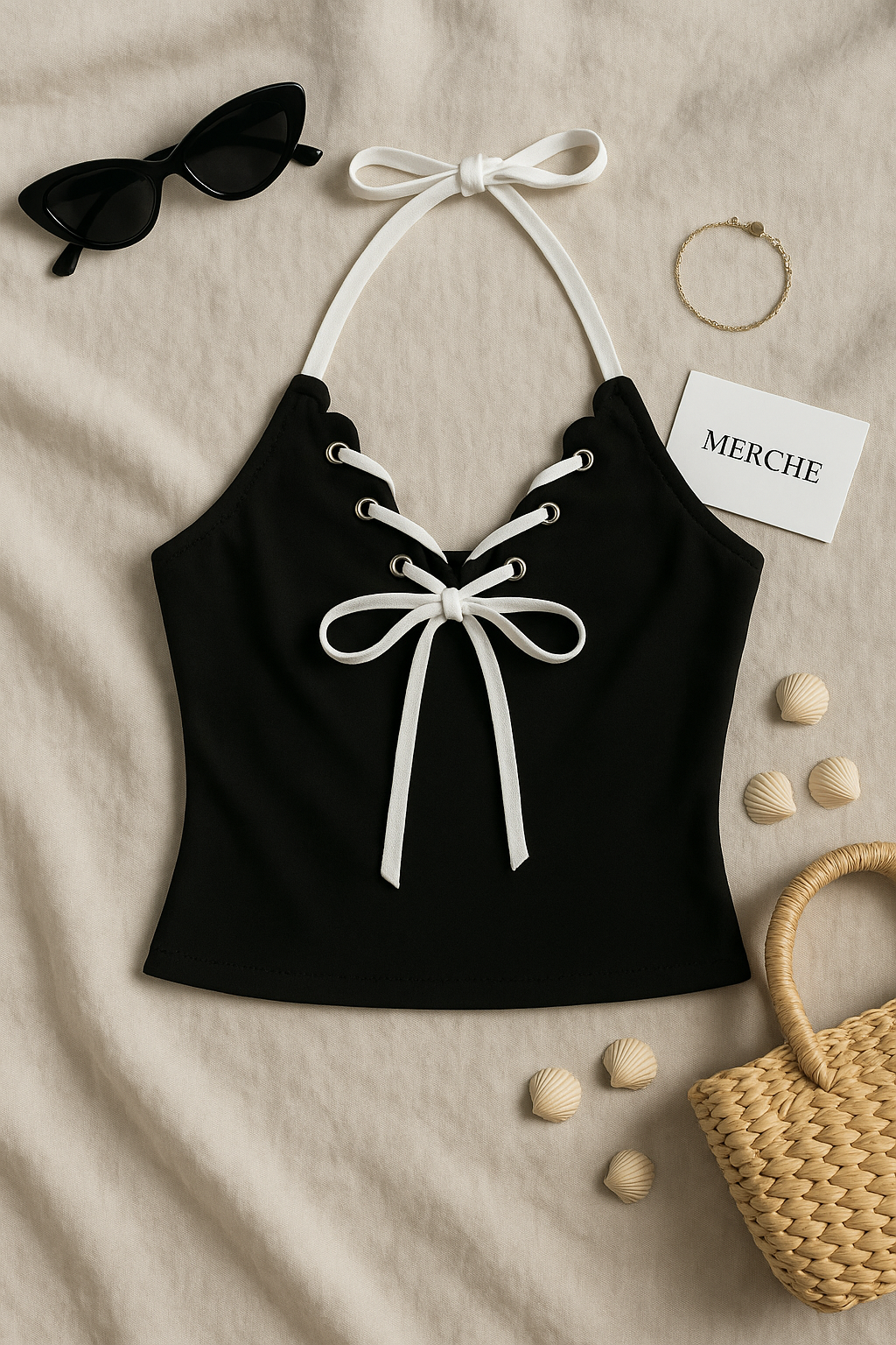 RAISE A TOAST HALTERNECK TOP