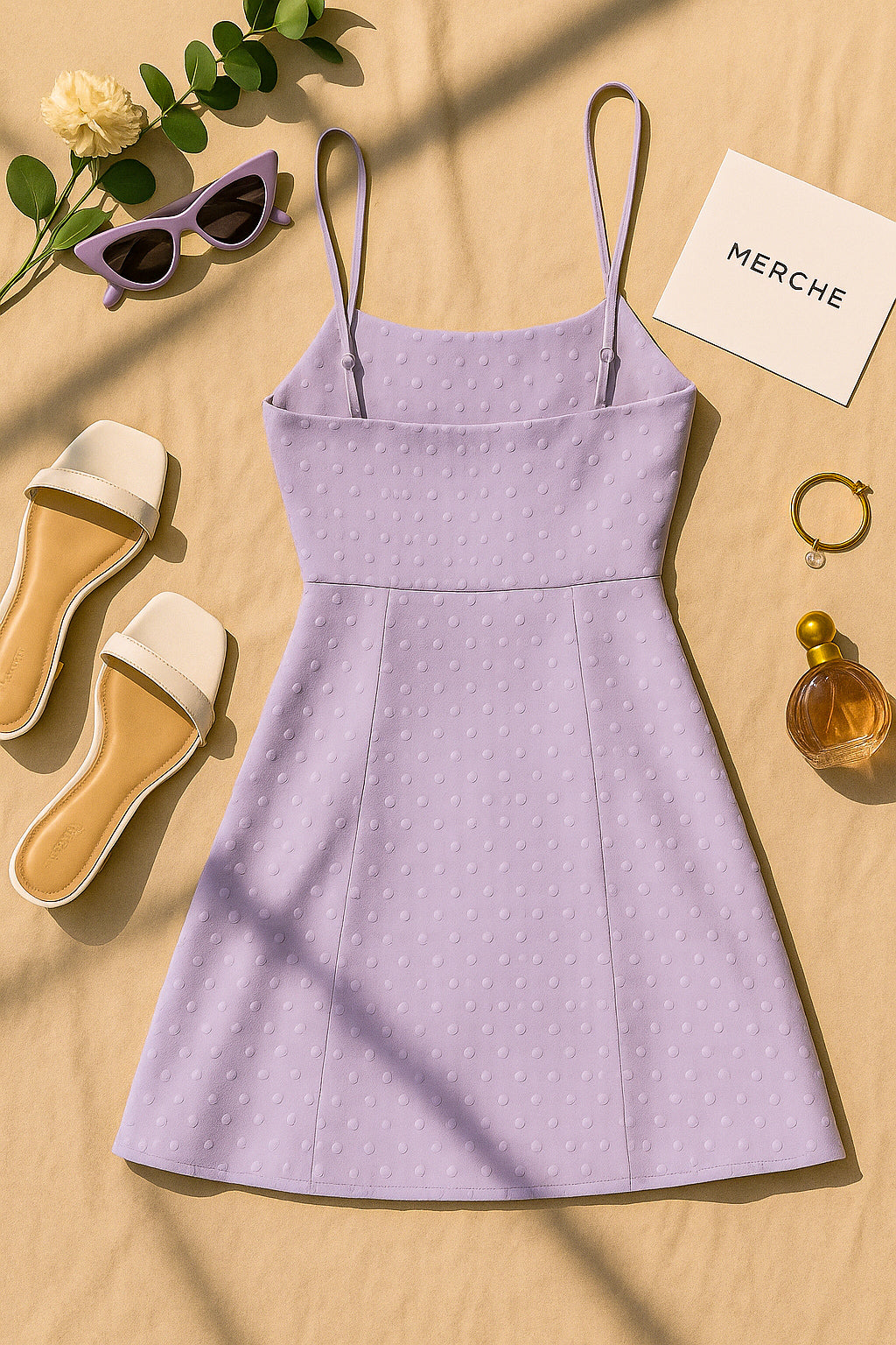 TWIST OF FATE LILAC FLARE DRESS