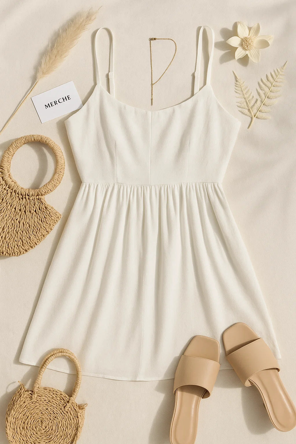 BY YOUR SIDE WHITE FLARE DRESS