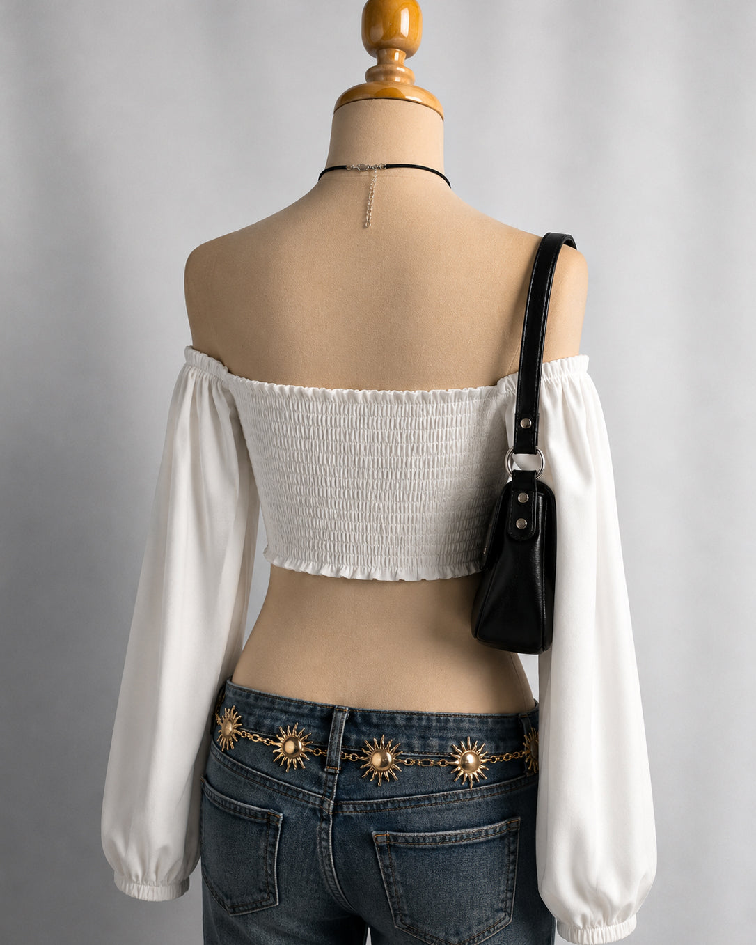 COUNTRY MUSIC LOVER PADDED SWEETHEART SLASH NECK TOP