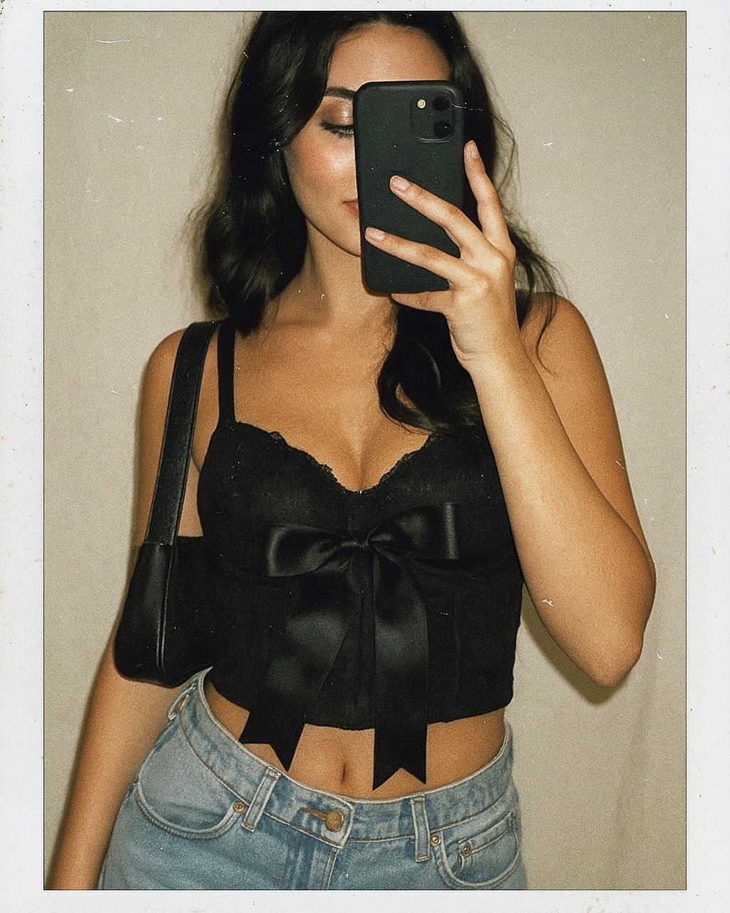 SAMBA NIGHT PADDED LACE BLACK CAMI TOP