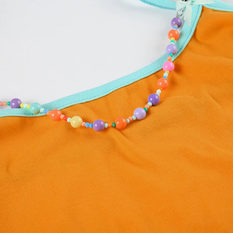 ROAD TRIPS BEADED CONTRAST CAMI TOP