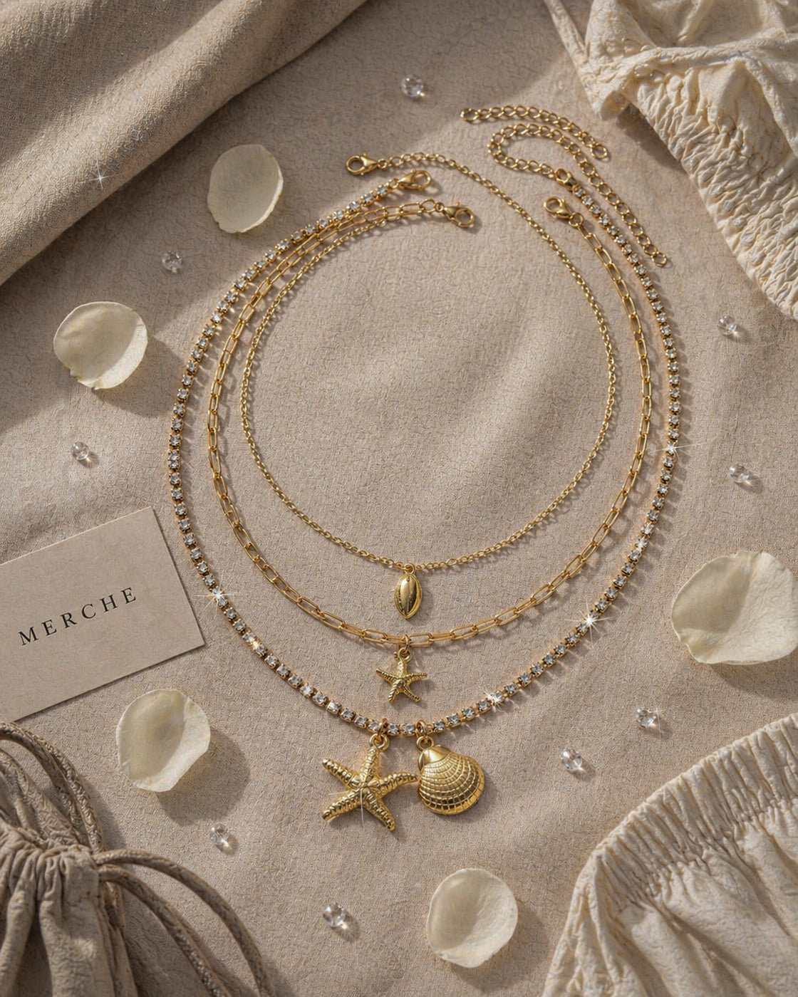 BY THE SEA LAYERED NECKLACE