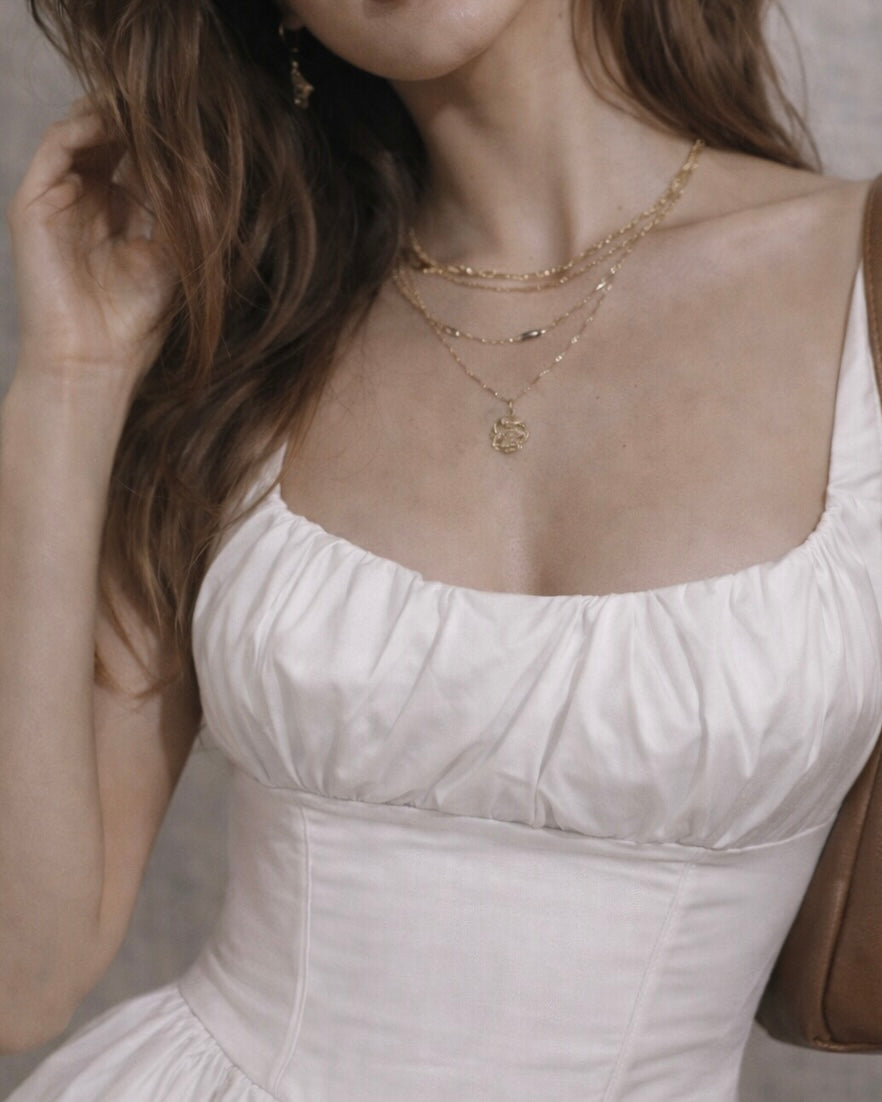 SWEET REVENGE BUBBLE HEM WHITE DRESS