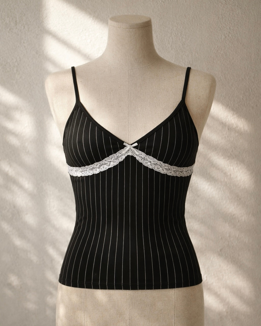 PINTEREST AND CHILL STRIPED LUXE CAMI TOP