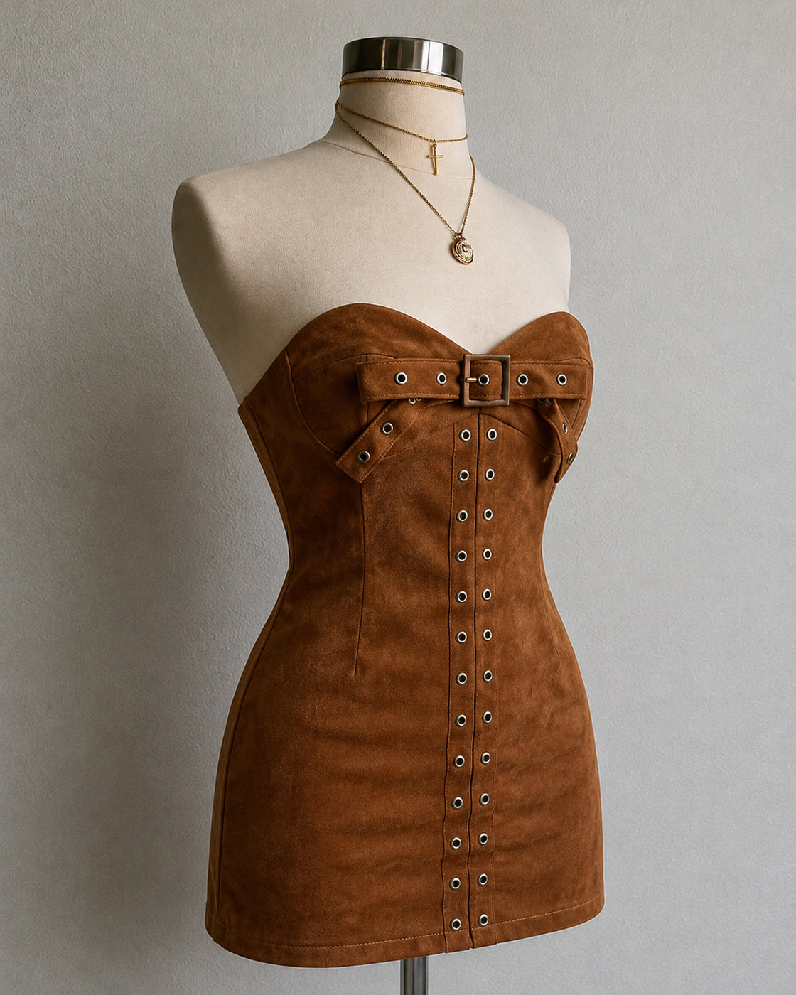 FOREVER VIBES BROWN BODYCON DRESS