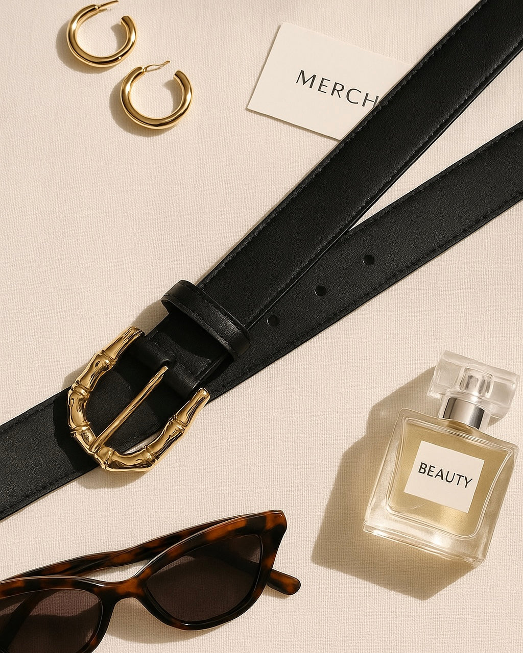BUCKLE CRUSH BLACK BELT