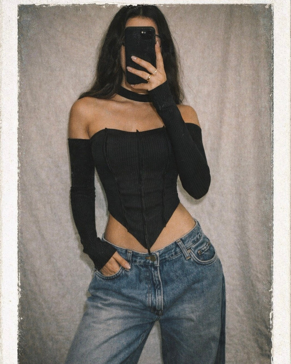 GOING TO SCHOOL CHOKER BLACK TOP