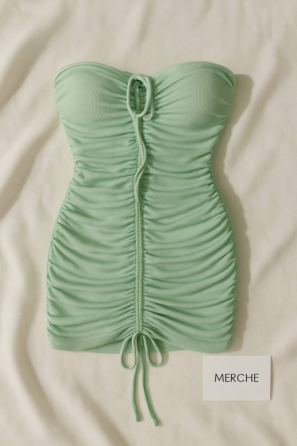 MAKE A WAY MINTY BANDEAU DRESS