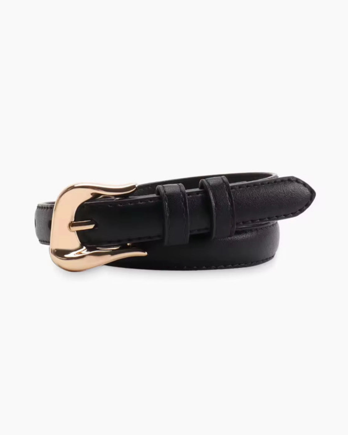 RIGHT FOR YOU SASSY BUCKLE BLACK BELT