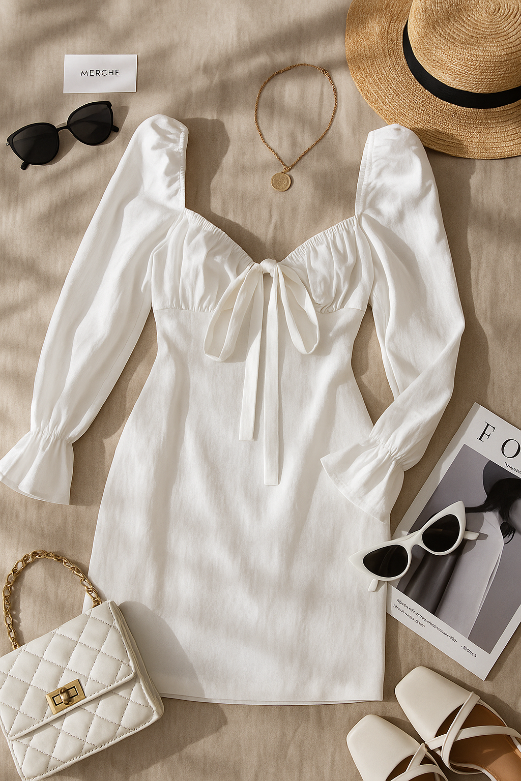 NOBODY ELSE BUT YOU WHITE DRESS