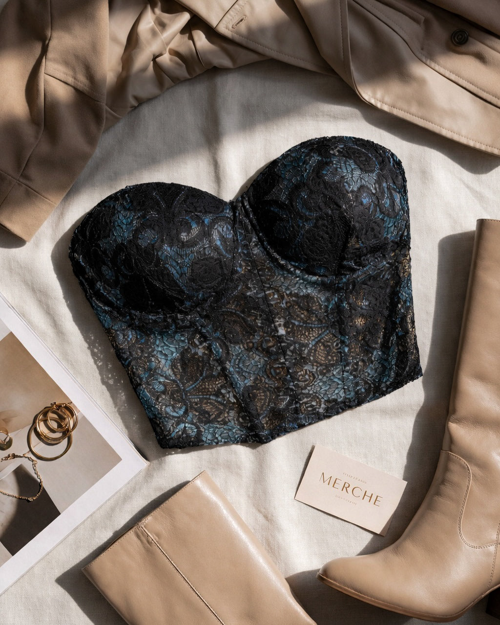 ALPHA BABY LACEY BUSTIER TOP