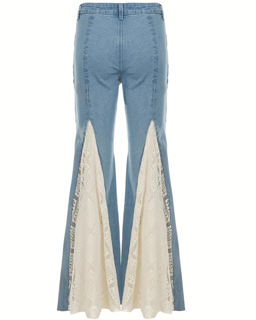 TOTAL SERVE LUXE LACE DETAIL JEANS