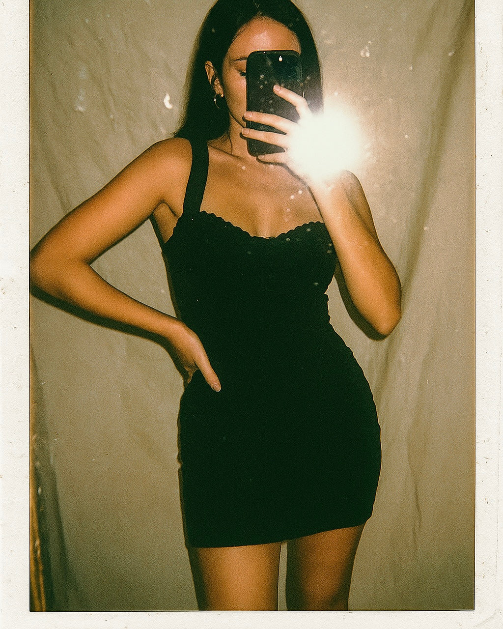GOT THE CHARM VELOUR DRESS