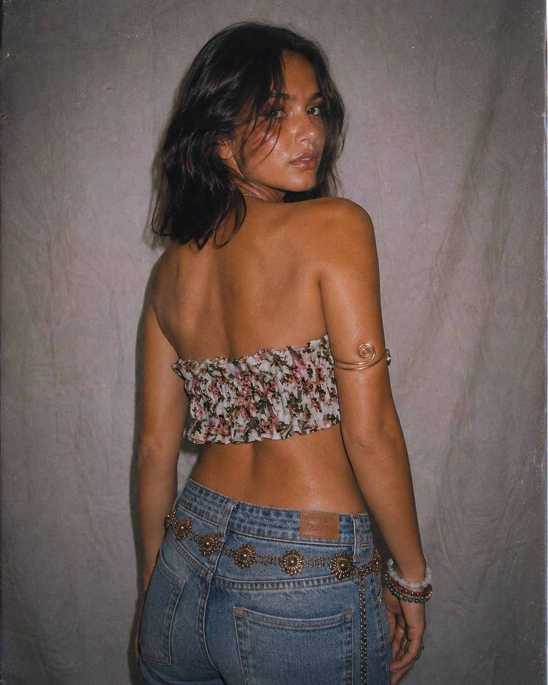 HEATWAVE FRIENDLY JACQUARD BANDANA TOP