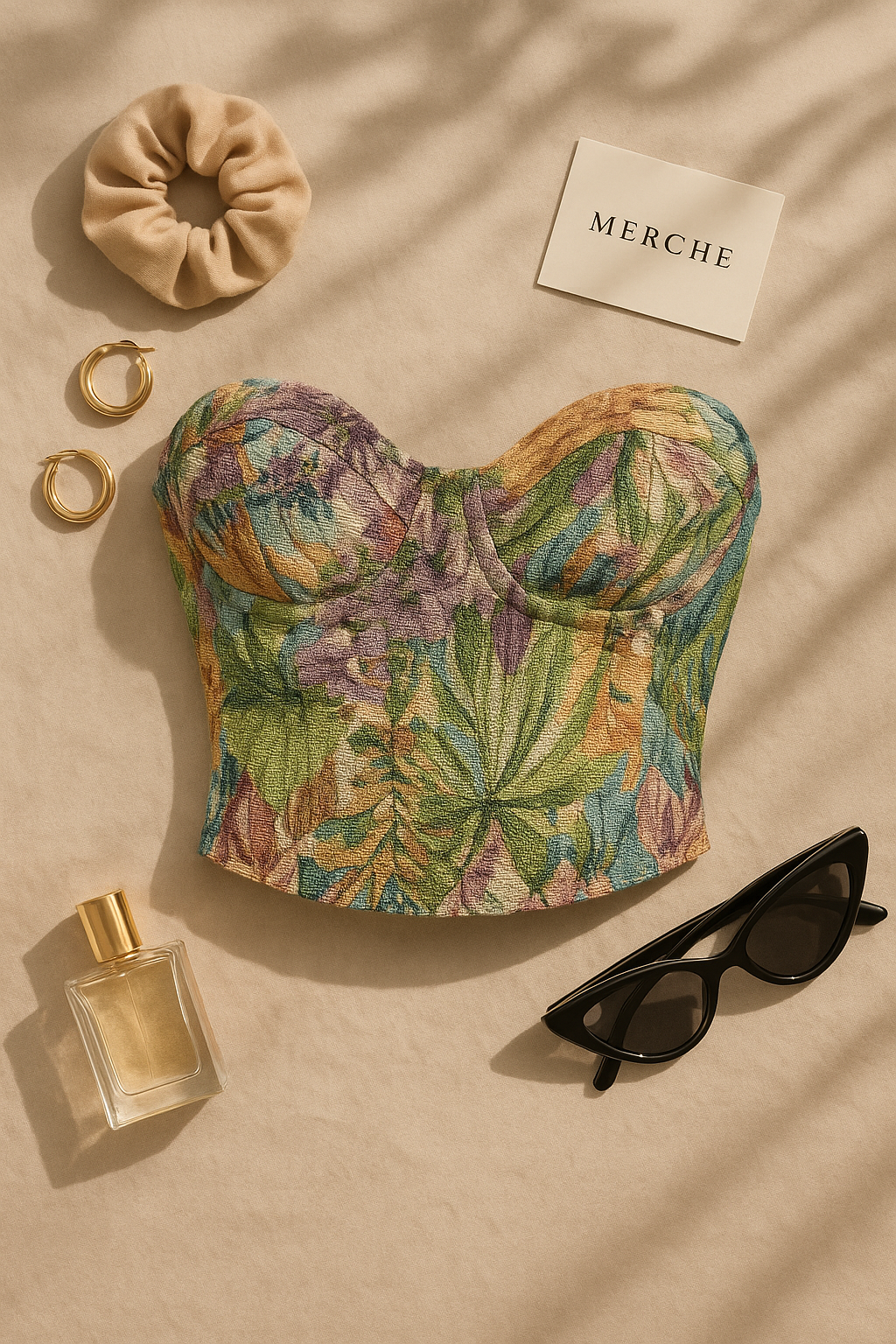 MAGAZINE COVER JACQUARD FLORAL CORSET