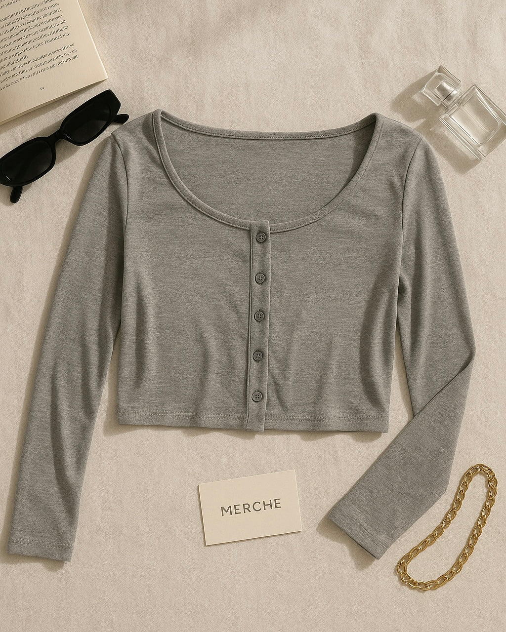 COLLEGE DAY GREY TOP
