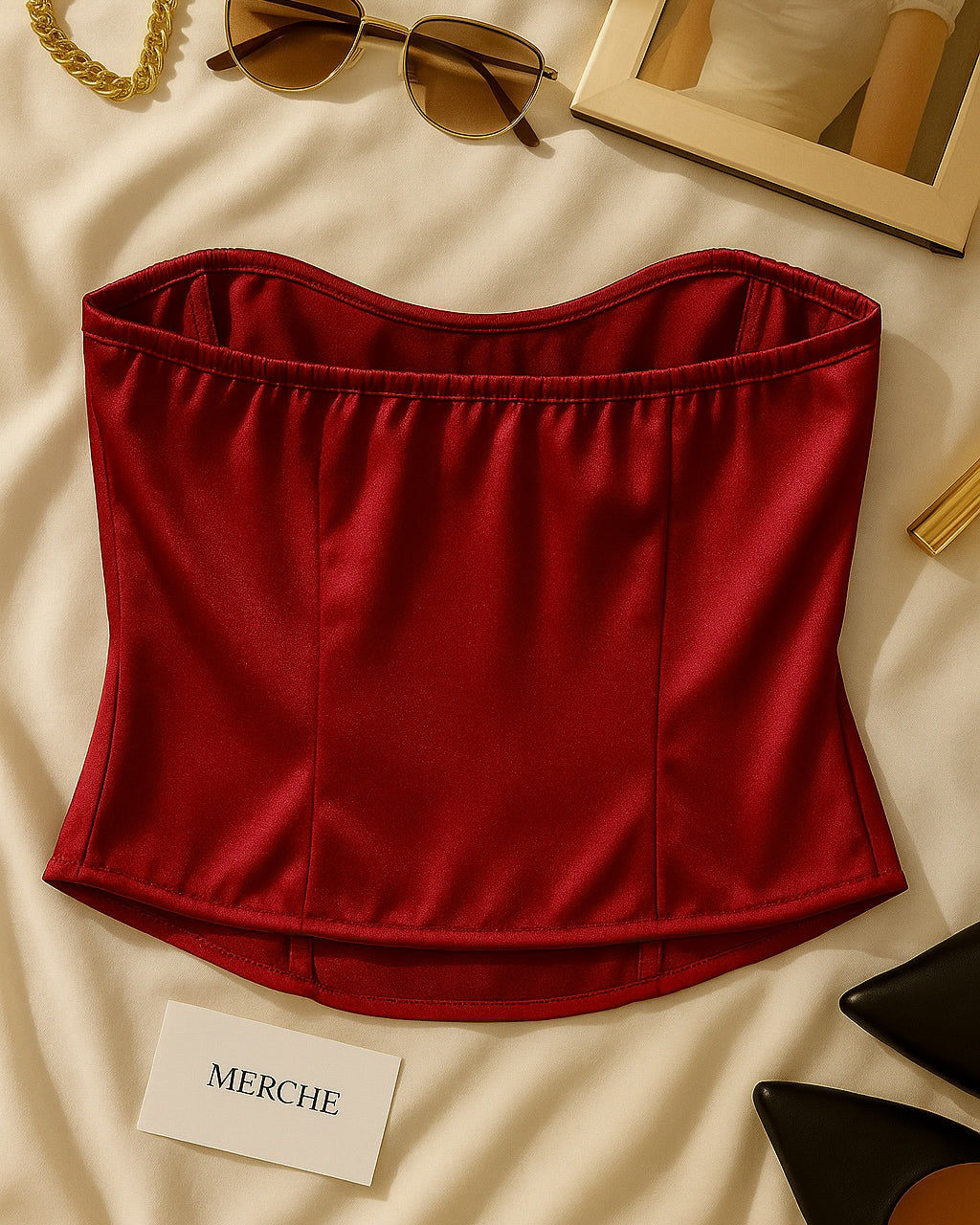 SATURDAY NIGHT FEVER BONING RED CORSET