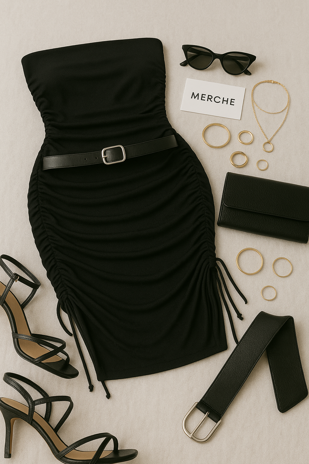 SHOW HER OFF RUCHED BODYCON MIDI DRESS