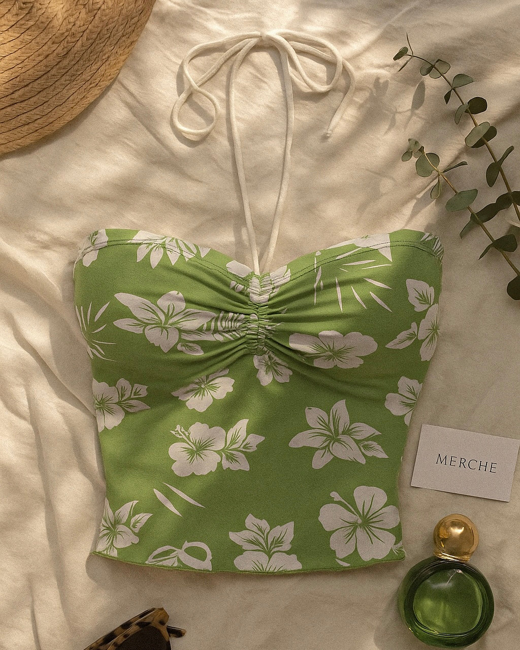 FIREFLY FANTASY FLORAL HALTERNECK TOP