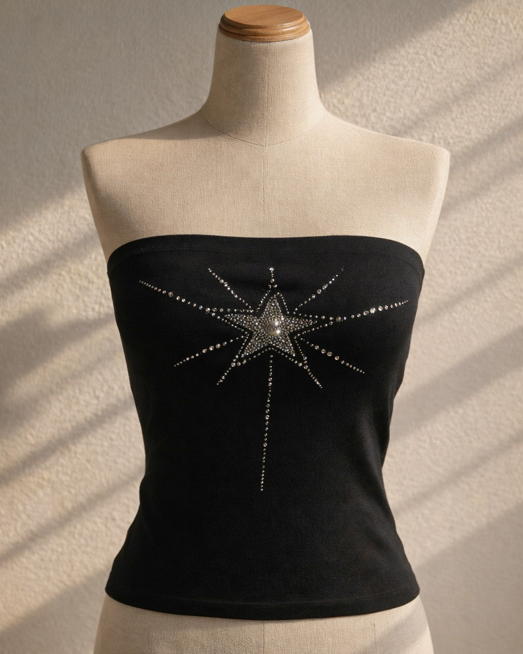 COSMIC SLAY RHINESTONE EMBELLISHED BANDEAU TOP