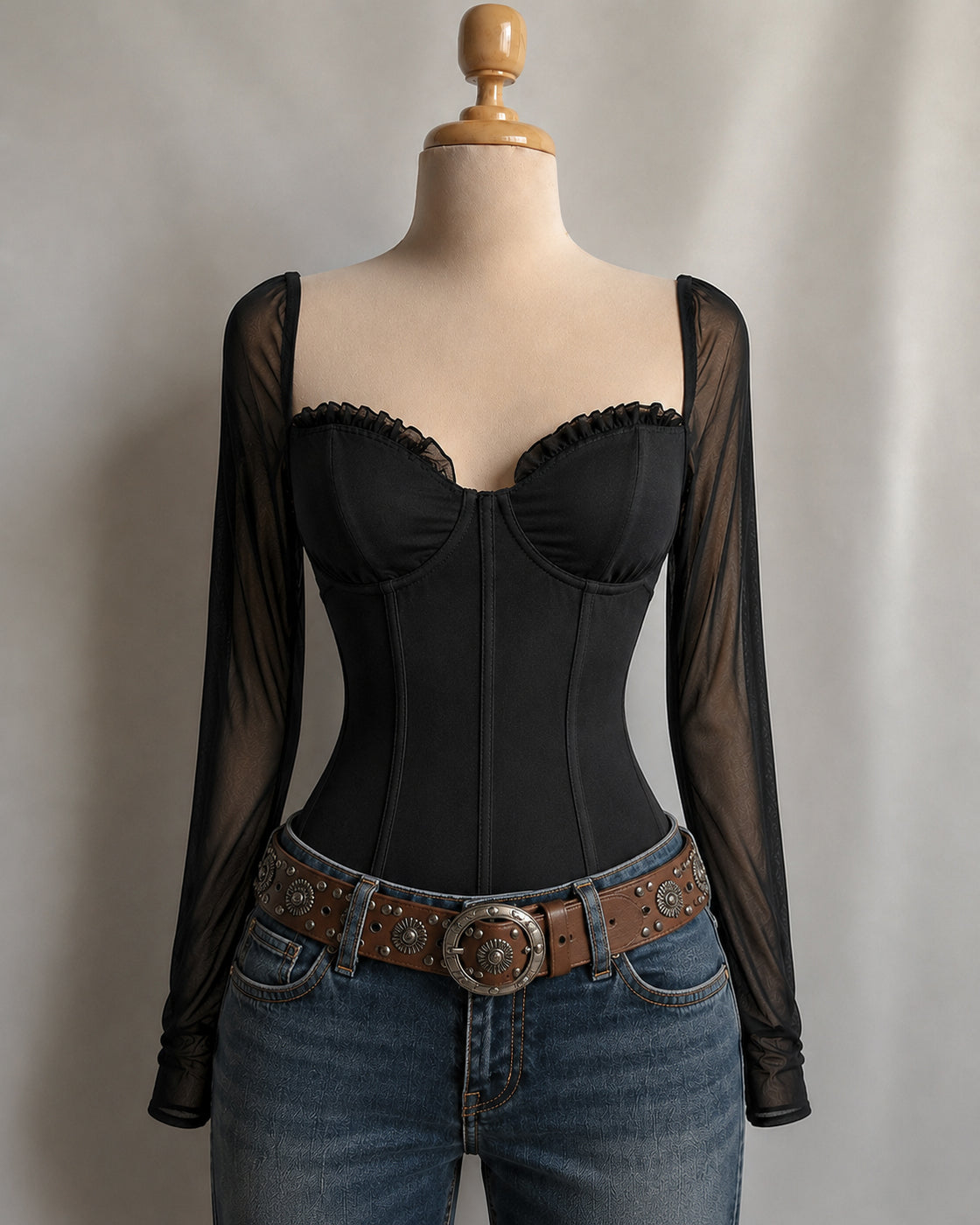 ELECTRIC SOUL BONING DETAIL BODYSUIT