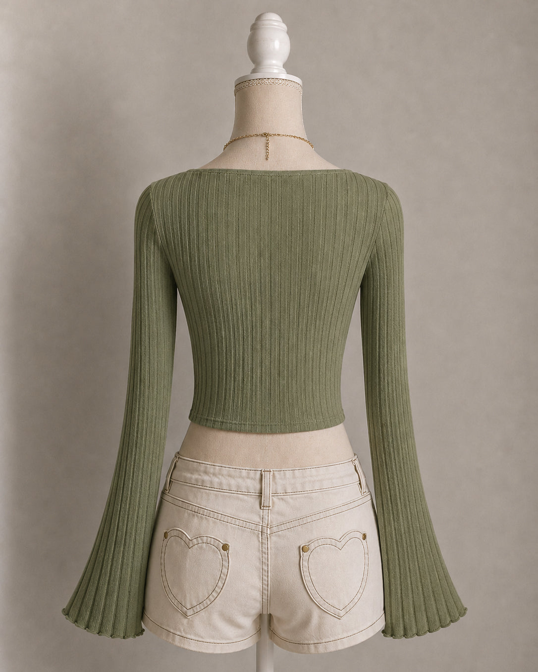 NEVER LOSE HOPE SAGE KNITED TOP