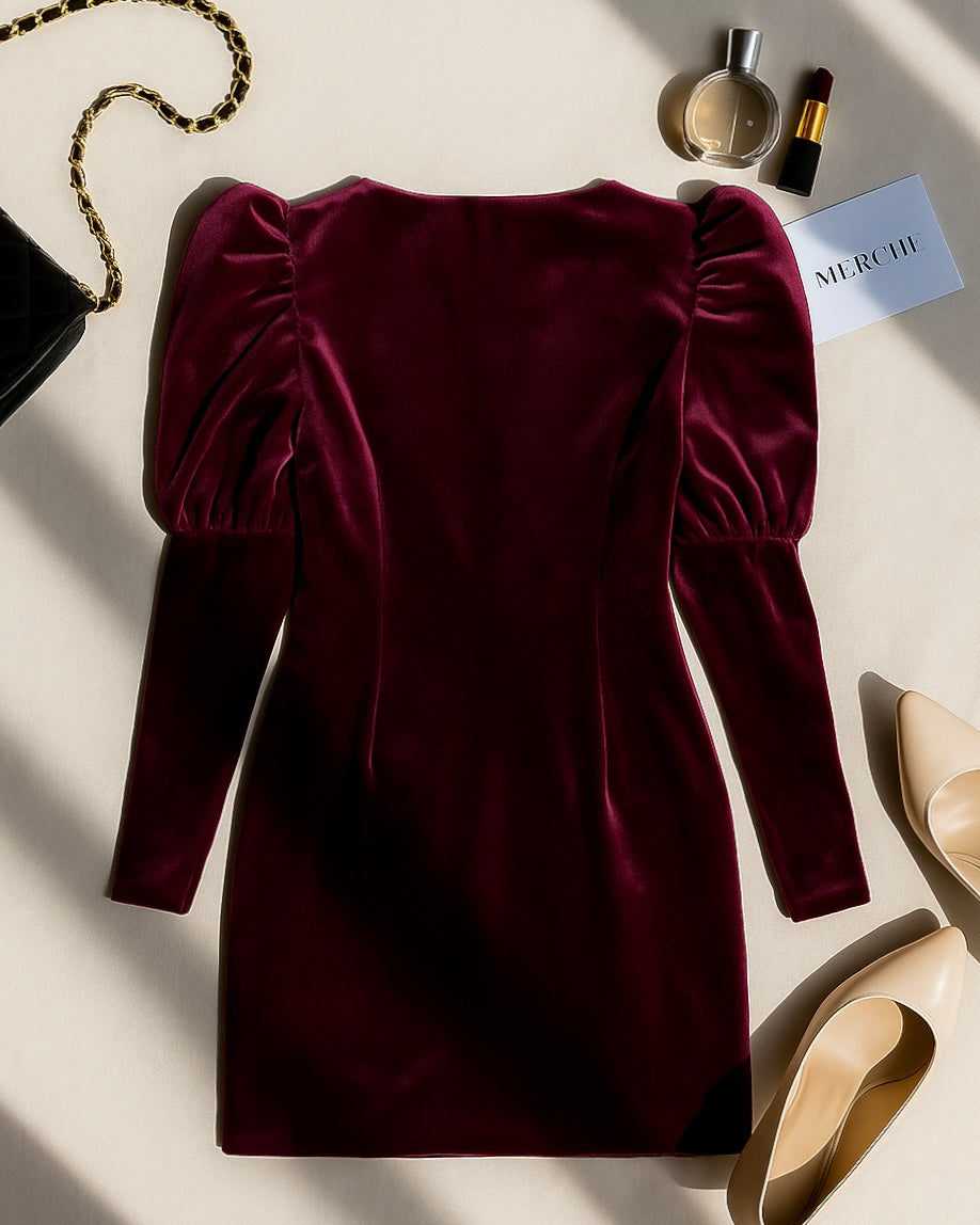 CHARMER HERE VELOUR DRESS