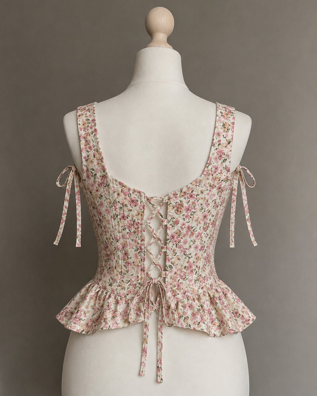 BREW OF LOVE CORSETED PASTEL TOP