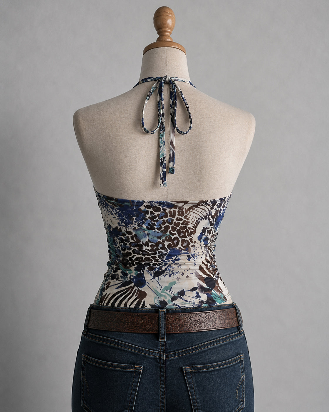 DIVA BEHAVIOUR ONLY PRINTED HALTERNECK TOP