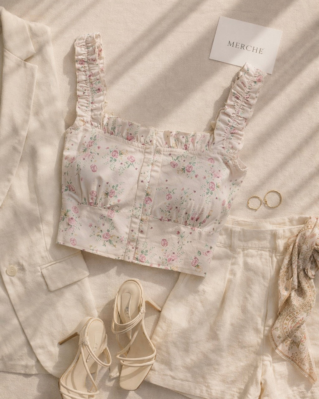 POETRY IN PETALS FLORAL CAMI TOP