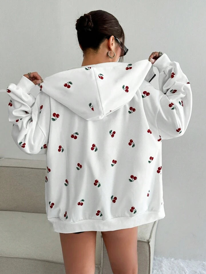 GREATEST OF ALL CHERRY PRINTED SWEATSHIRT