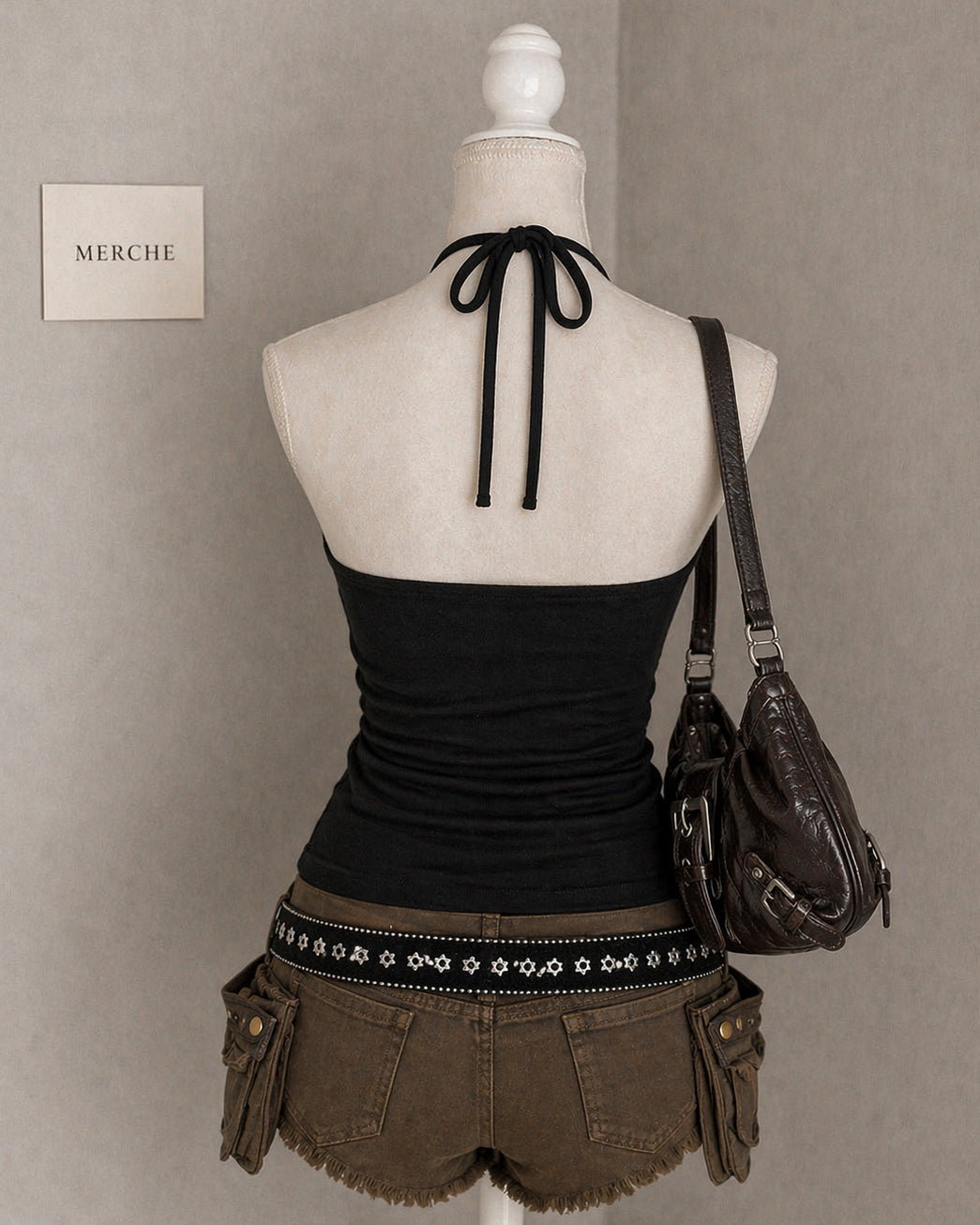 COLLEGE ROMANCE LACEY BLACK TOP