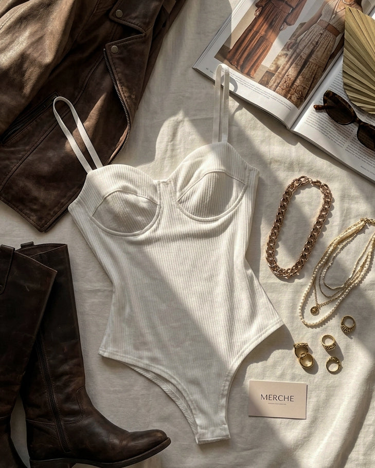 UNFAIR ADVANTAGE WHITE BODSUIT